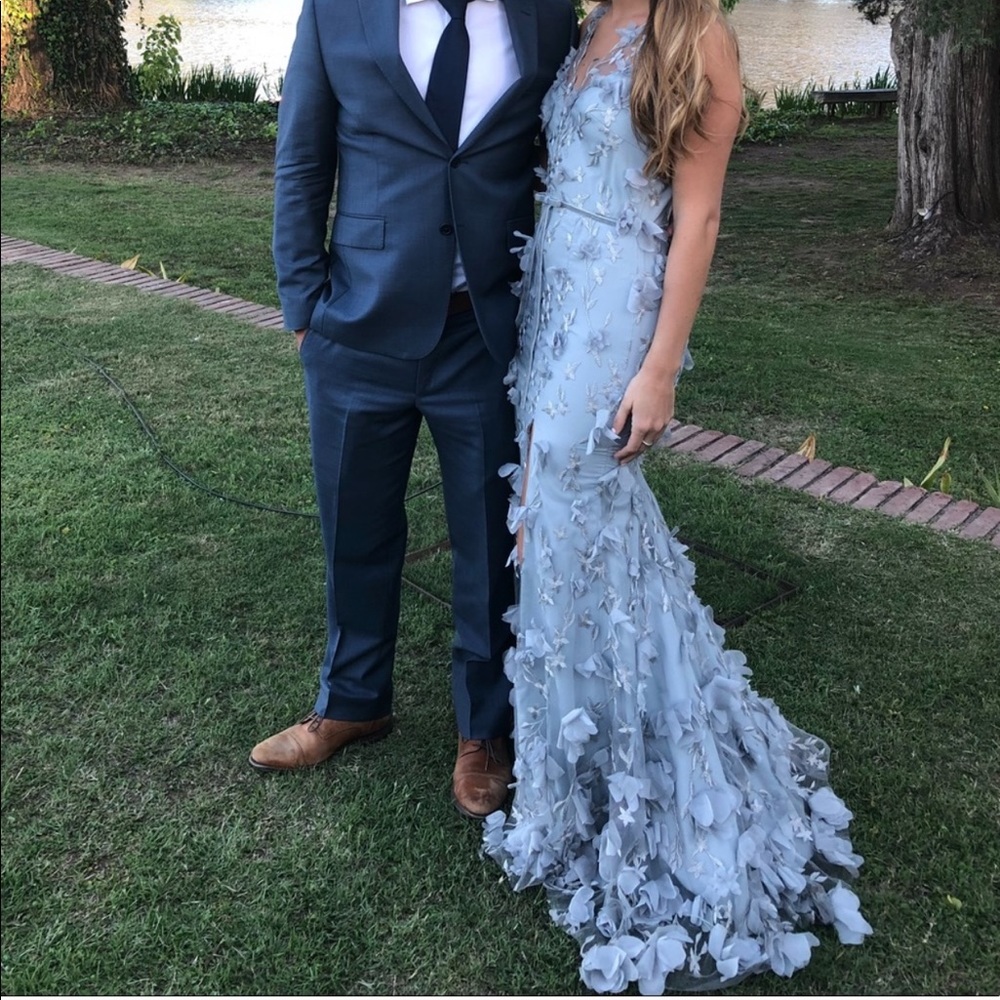 Marchesa Notte Gown with 3D Flowers -Sz 2